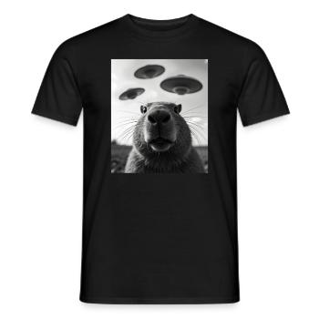 Costume de capybara graphique drôle capybara - T-shirt homme - noir - Devant - AI Model Male 178 light (178cm)