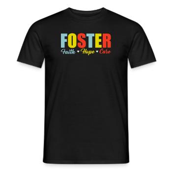 Foster Heahlt Hope Care - Männer T-Shirt - Schwarz - Vorne - AI Model Male 178 light (178cm)