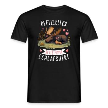 Officiel Meilleure chemise de sommeil pour maman orignal Fête des mères - T-shirt homme - noir - Devant - AI Model Male 178 light (178cm)