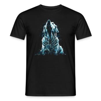 Funny Golden Retriever Dog Art Dog Owner - Men's T-Shirt - black - Front - AI Model Male 178 light (178cm)
