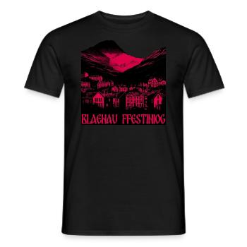 Blaenau Ffestiniog - Men's T-Shirt - black - Front - AI Model Male 178 light (178cm)