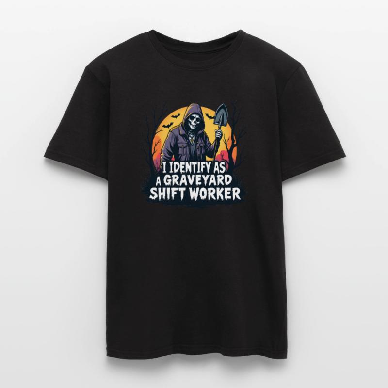 I Identify As A Graveyard Shift Worker Men’s T-shirt