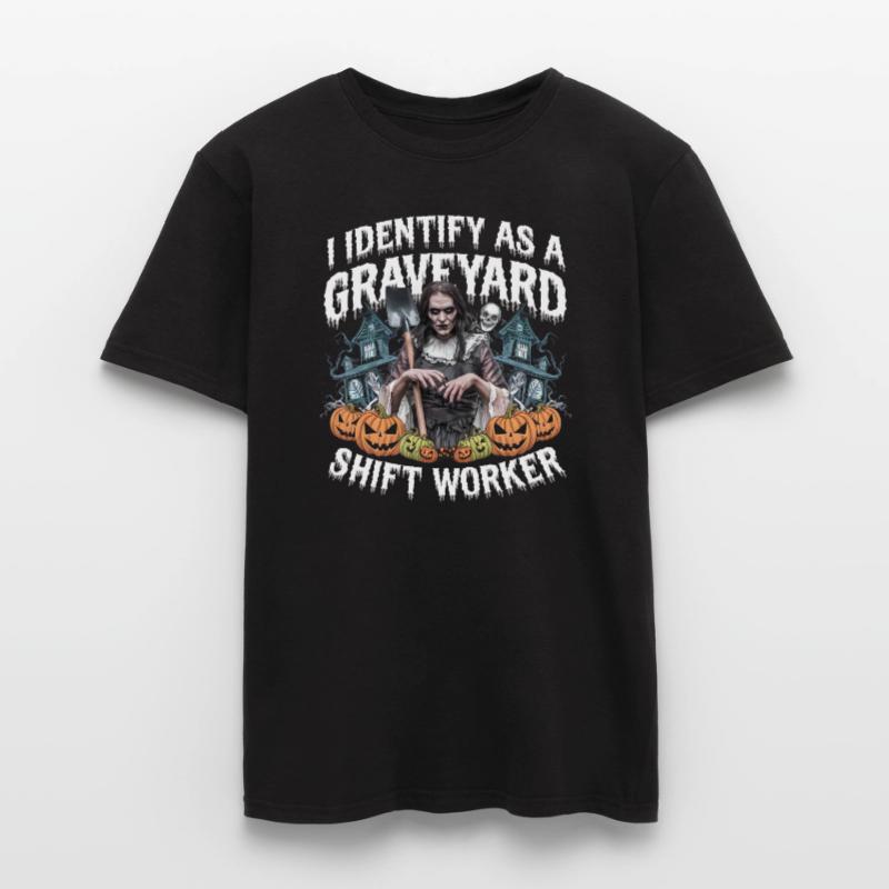 I Identify As A Graveyard Shift Worker Men’s T-shirt
