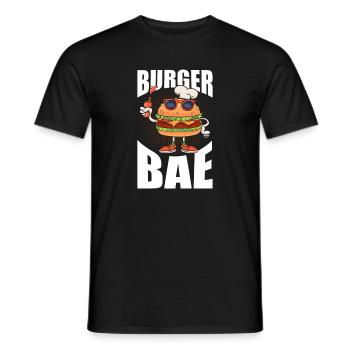 Burger Bae Für Alle Burger- Und - Männer T-Shirt - Schwarz - Vorne - AI Model Male 178 light (178cm)