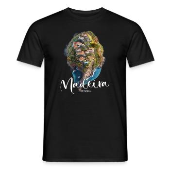 Madeira Island Portugal Vacation Souvenir Tours - Men's T-Shirt - black - Front - AI Model Male 178 light (178cm)