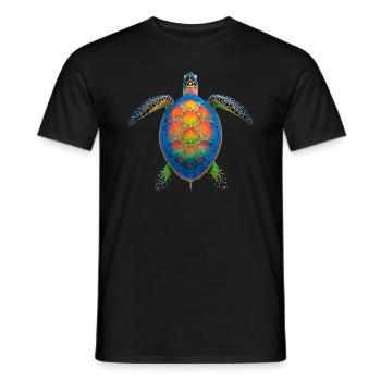 Amoureux des tortues de mer Motif safari animalier - T-shirt homme - noir - Devant - AI Model Male 178 light (178cm)
