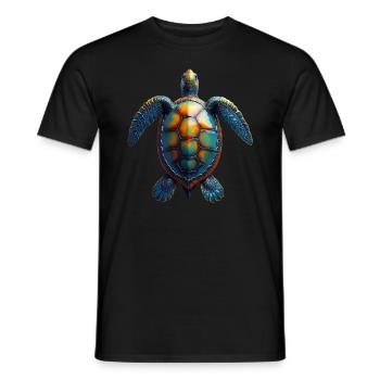 Amoureux des tortues de mer Motif safari animalier - T-shirt homme - noir - Devant - AI Model Male 178 light (178cm)