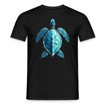 Amoureux des tortues de mer Motif safari animalier - T-shirt homme - noir - Devant - AI Model Male 178 light (178cm)