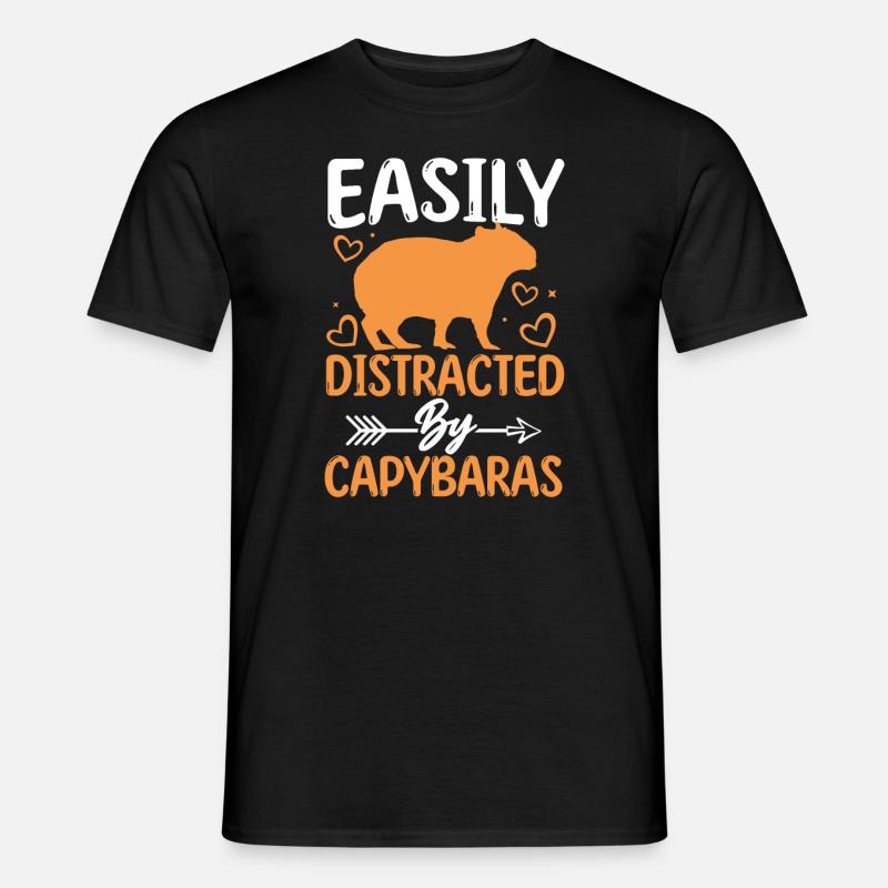 Capybara - Männer T-Shirt - Schwarz