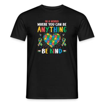 Autismus Autistisch - Männer T-Shirt - Schwarz - Vorne - AI Model Male 178 light (178cm)