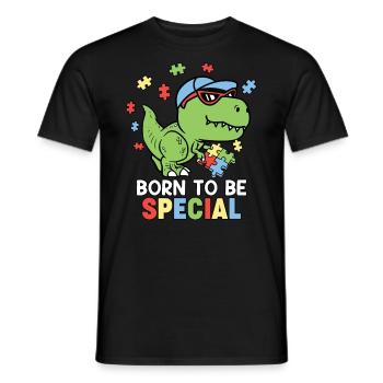 Autismus Autistisch - Männer T-Shirt - Schwarz - Vorne - AI Model Male 178 light (178cm)