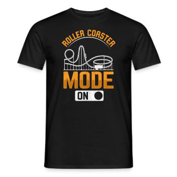 Parc à thème de montagnes russes - T-shirt homme - noir - Devant - AI Model Male 178 light (178cm)