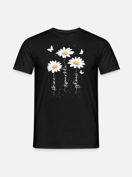 Sommer Blumen Blume Inspiration Motivation Spruch - Männer T-Shirt - Schwarz