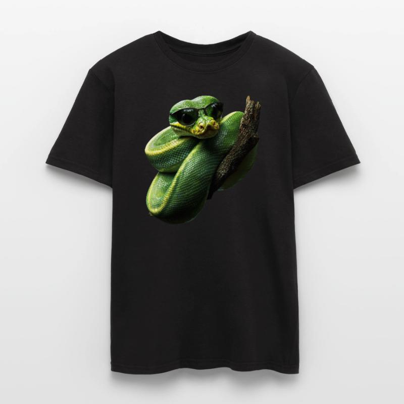 Green Tree Python Snakes Lover Terrarium Men’s T-shirt