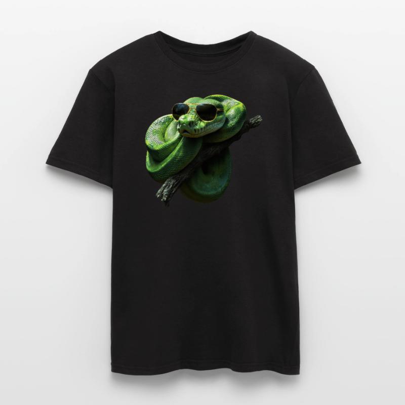 Green Tree Python Snakes Lover Terrarium Men’s T-shirt