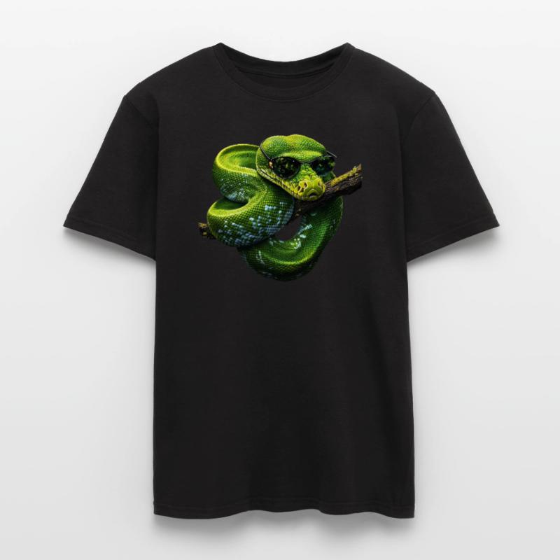 Green Tree Python Snakes Lover Terrarium Men’s T-shirt