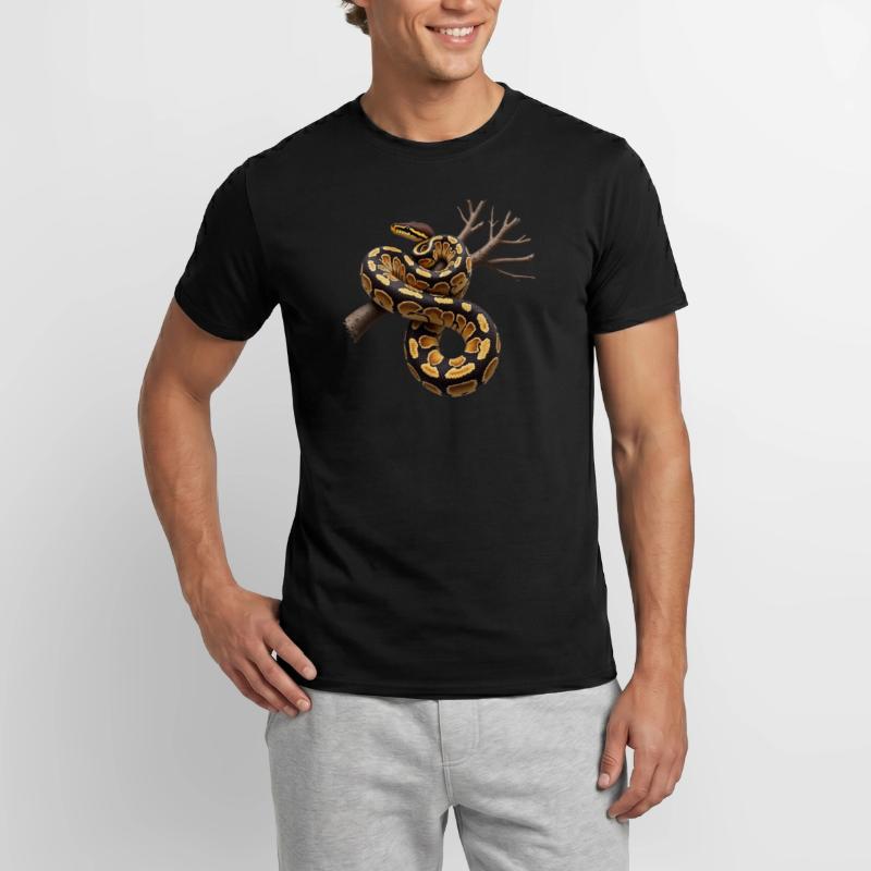 Roi Python Serpents Amoureux Terrarium Python T-shirt homme