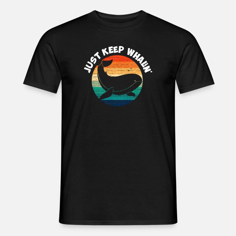 Just keep rolling" Wal-design - Men's T-Shirt - black