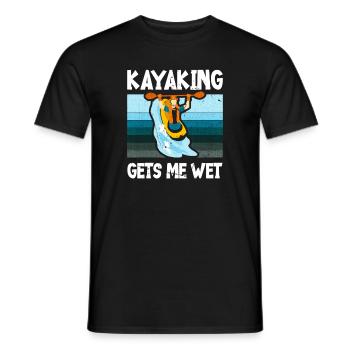 Kajakfahren Macht Mich Nass - Männer T-Shirt - Schwarz - Vorne - AI Model Male 178 light (178cm)