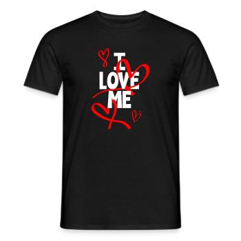 I love myself - Men's T-Shirt - black - Front - AI Model Male 178 light (178cm)