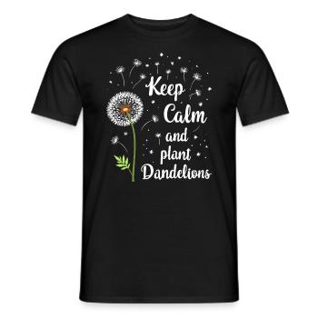 Dandelion Dandelion Lover Floral Floral - T-shirt homme - noir - Devant - AI Model Male 178 light (178cm)