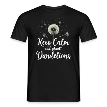 Dandelion Dandelion Lover Floral Floral - T-shirt homme - noir - Devant - AI Model Male 178 light (178cm)