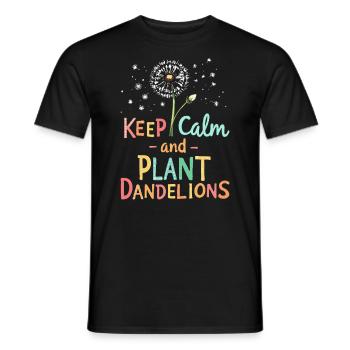 Dandelion Dandelion Lover Floral Floral - T-shirt homme - noir - Devant - AI Model Male 178 light (178cm)