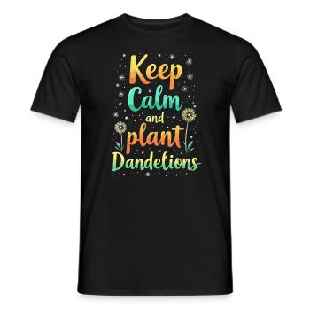 Dandelion Dandelion Lover Floral Floral - T-shirt homme - noir - Devant - AI Model Male 178 light (178cm)