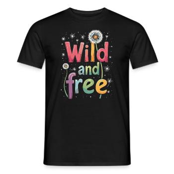 Dandelion Dandelion Lover Floral Floral - T-shirt homme - noir - Devant - AI Model Male 178 light (178cm)
