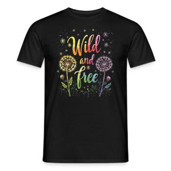 Dandelion Dandelion Lover Floral Floral - T-shirt homme - noir - Devant - AI Model Male 178 light (178cm)