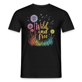 Dandelion Dandelion Lover Floral Floral - T-shirt homme - noir - Devant - AI Model Male 178 light (178cm)