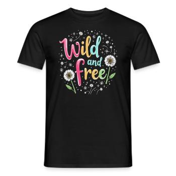 Dandelion Dandelion Lover Floral Floral - T-shirt homme - noir - Devant - AI Model Male 178 light (178cm)