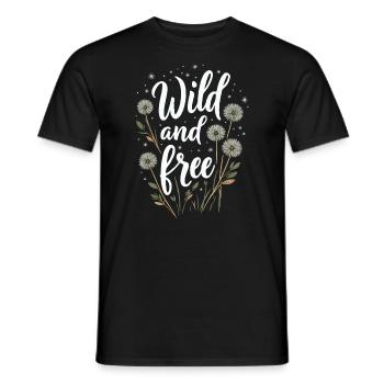 Dandelion Dandelion Lover Floral Floral - T-shirt homme - noir - Devant - AI Model Male 178 light (178cm)