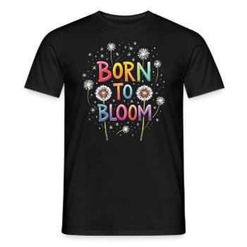 Dandelion Dandelion Lover Floral Floral - T-shirt homme - noir - Devant - AI Model Male 178 light (178cm)