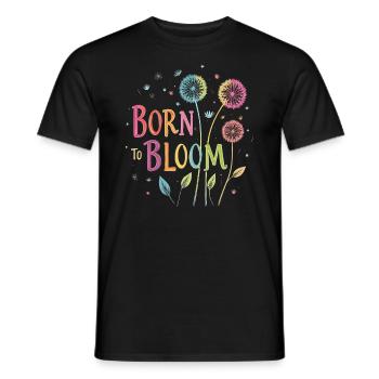 Dandelion Dandelion Lover Floral Floral - T-shirt homme - noir - Devant - AI Model Male 178 light (178cm)