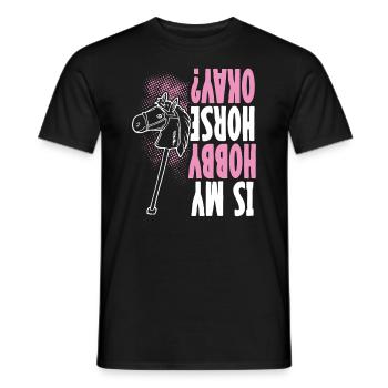 Hobby Horsing Hobby Horse Horse Horse Riding - Men's T-Shirt - black - Front - AI Model Male 178 light (178cm)