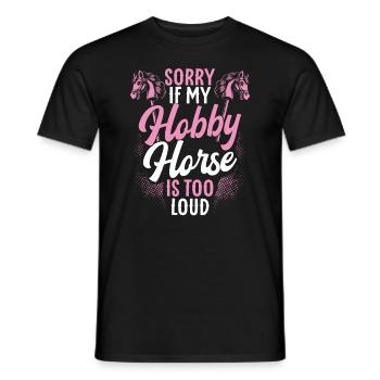 Hobby Horsing Hobby Cheval Cheval Équitation - T-shirt homme - noir - Devant - AI Model Male 178 light (178cm)