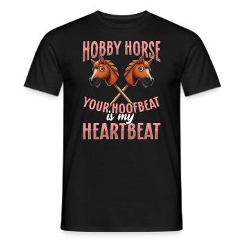 Hobby Horsing Hobby Horse Horse Horse Riding - Men's T-Shirt - black - Front - AI Model Male 178 light (178cm)