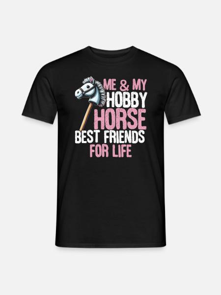Hobby Horsing Steckenpferd Horse Pferde Reiten - T-shirt herr - svart