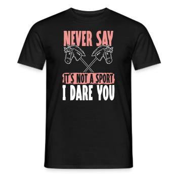 Hobby Horsing Hobby Horse Horse Horse Riding - Men's T-Shirt - black - Front - AI Model Male 178 light (178cm)