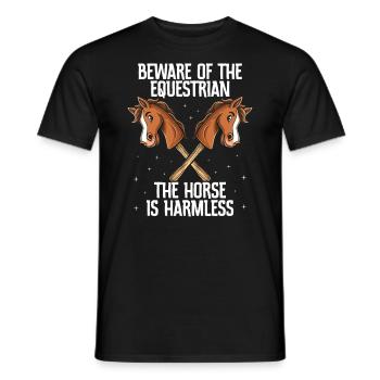 Hobby Horsing Hobby Horse Horse Horse Riding - Men's T-Shirt - black - Front - AI Model Male 178 light (178cm)