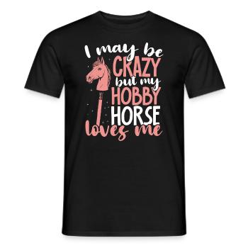 Hobby Horsing Hobby Horse Horse Horse Riding - Men's T-Shirt - black - Front - AI Model Male 178 light (178cm)
