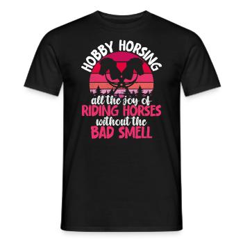 Hobby Horsing Hobby Horse Horse Horse Riding - Men's T-Shirt - black - Front - AI Model Male 178 light (178cm)