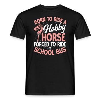 Hobby Horsing Hobby Horse Horse Horse Riding - Men's T-Shirt - black - Front - AI Model Male 178 light (178cm)
