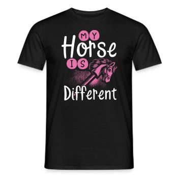 Hobby Horsing Hobby Horse Horse Horse Riding - Men's T-Shirt - black - Front - AI Model Male 178 light (178cm)
