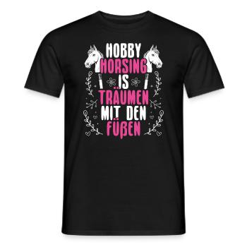 Hobby Horsing Hobby Cheval Cheval Équitation - T-shirt homme - noir - Devant - AI Model Male 178 light (178cm)
