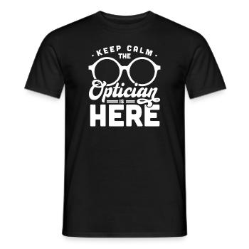 Optiker Optometrist - Männer T-Shirt - Schwarz - Vorne - AI Model Male 178 light (178cm)