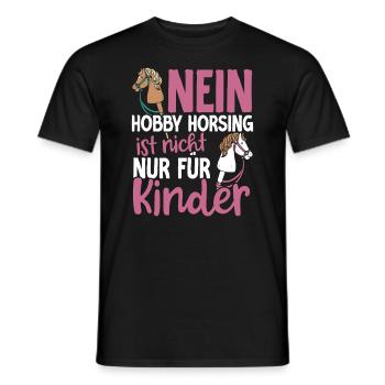 Hobby Horsing Hobby Horse Horse Horse Riding - Men's T-Shirt - black - Front - AI Model Male 178 light (178cm)