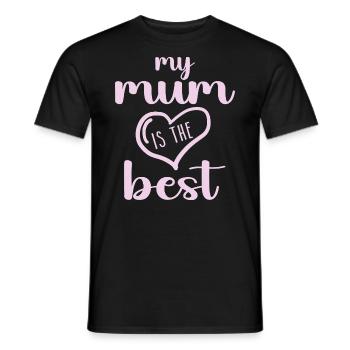 Ma mère est la meilleure - T-shirt homme - noir - Devant - AI Model Male 178 light (178cm)