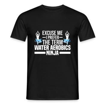 Water Aerobics | Wassergymnastik Lehrer Geschenk - Männer T-Shirt - Schwarz - Vorne - AI Model Male 178 light (178cm)